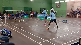 VAIBHAV PRAKASH RAJ vs ASHITH SURYA VASANTH KUMAR Men Doubles Badminton State Ranking Bangalore [upl. by Roselani]