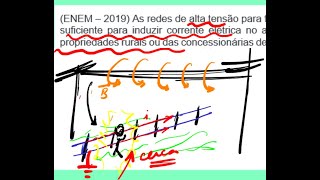 ENEM – 2019 As redes de alta tensão para transmissão de energia elétrica geram campo magnético [upl. by Dajma164]