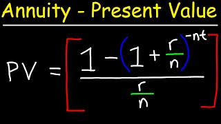 How To Calculate The Present Value of an Annuity [upl. by Sternick]