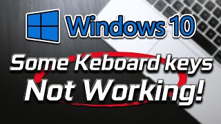 Fix Some Keys Not Working Laptop Keyboard  2024 [upl. by Angy]