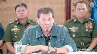 Duterte issues statement on Philippines coronavirus situation [upl. by Aiksas143]