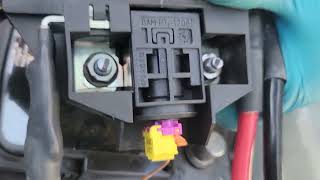 2018 Audi Battery Fuse Overload Protection Sensor Relay power shut off after accident [upl. by Eenot]