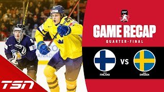 Finland vs Sweden  2023 World Juniors Highlights [upl. by Wing910]