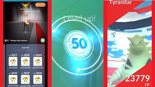 Level 50 Alakazam vs Tyranitar solo [upl. by Kinna]