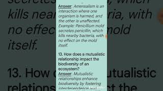 Competition Ammensalism Mutualism relationship between Organisms [upl. by Bunde]