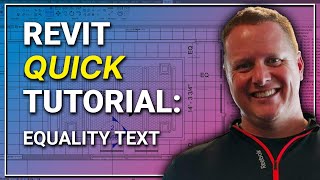 Revit QUICK Tutorial  Equality Dimension Text EQ [upl. by Trella]