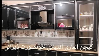 Acrylic sheet kitchen cabinets in Pakistan kitchen cabinets design Amazing carpenter artofwood6829 [upl. by Arie]