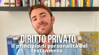 Diritto privato Posso far scegliere il mio erede da un terzo [upl. by Nette]