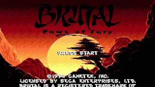 Brutal Paws of Fury MegadriveGenesis  Main Theme [upl. by Kiersten908]