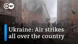 Ukraine At least 18 people dead after most intense Russian air strikes since war began  DW News [upl. by Hallsy]