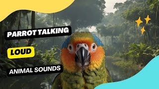 Parrot Talking Loud  loud parrot chirping  natural parrot sounds  parrot calling sounds [upl. by Ariaet849]