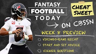 Week 8 Starts and Sits VikingsRams Recap Viewer Questions  2024 Fantasy Football Advice [upl. by Tucker535]