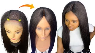 How To Make Wig Without Closure Sewing Method  Detailed steps [upl. by Novad932]