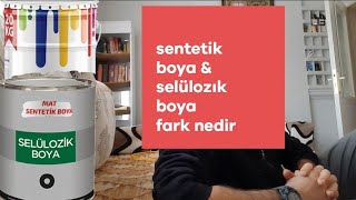 SENTETİK BOYA VE SELÜLOZİK BOYA ARASINDAKİ FARK NEDİR  synthetic dye and cellulosic paint [upl. by Eisenstark]