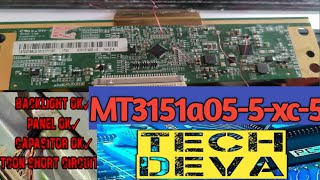 mt3151a055xc5 panel repair Videocon panasonic led repair mt3151a0 source pcb repair techdeva [upl. by Adnaugal]