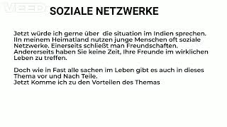 B1 Sprechen Teil 2  Soziale Netzwerke  Deutsch B1 Sprechen Teil 3 soziale netzwerke [upl. by Atterbury]