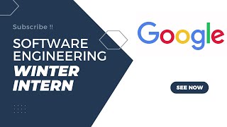 Google Software Engineering Winter Internship google internship [upl. by Ailimac]