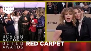 Orange is the New Black Cast Red Carpet Interview  24th Annual SAG Awards  TNT [upl. by Siuluj697]