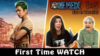 INTRODUCING ZEFF and SANJI One Piece 1x5 REACTION Eat at Baratie  FIRST TIME WATCHING [upl. by Yeleen]