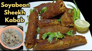 सोयाबीन के कबाब बनाएं एकदम मुंह में घुल जाने वाले  Soyabean Sheekh Kabab Recipe 😋 So Yummy [upl. by Eilram]