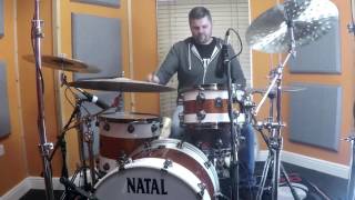 Natal META 14x8 Hand Hammered Steel Snare Demo [upl. by Ellak]