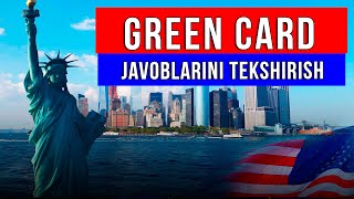 GREEN CARD Javoblarini Tekshirish Sirlari  DV2024 va Grin Kard 2024 [upl. by Eelrihs]