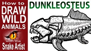 how to Draw Dunkleosteus [upl. by Fotinas]