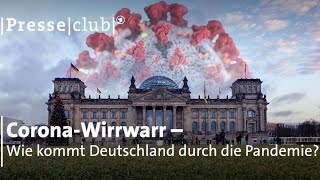 CoronaWirrwarr – Wie kommt Deutschland durch die Pandemie  ARDPresseclub [upl. by Descombes]