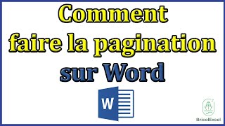 Comment faire la pagination sur word [upl. by Enilasor]