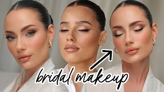 THE PERFECT BRIDAL MAKEUP 🤍 tips and tricks from a pro makeup artist [upl. by Aneeb205]