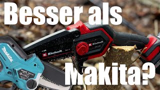 EINHELL AkkuAstkettensäge  GEPS 1815 Li  Vergleich DUC101Z  Review [upl. by Iatnahs]