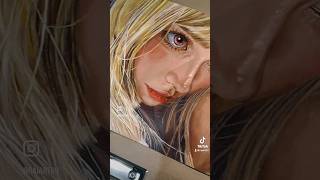 Misa amane from death note in oil paint 🎨 [upl. by Ojela]