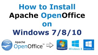 How to install apache OpenOffice 418 on windows 7810 [upl. by Khalin]