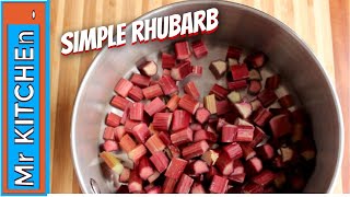 HOW TO STEW RHUBARB  a simple recipe [upl. by Rheinlander]