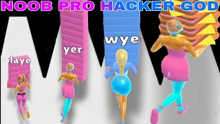 NOOB VS PRO VS HACKER VS GOD in Doll Race World Contest [upl. by Janel645]