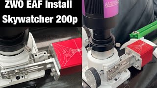 Auto Focuser ZWO EAF Fitting on Skywatcher 200p Newtonian [upl. by Gillie220]