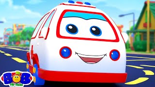 Wheels On The Ambulance  More Nursery Rhymes for Kids by Bob the Train [upl. by Zena]