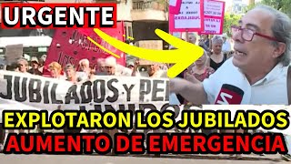 💥AUMENTO DE EMERGENCIA❗ Gran PROTESTA de JUBILADOS y Pensionados en el CONGRESO contra el DNU [upl. by Carry]