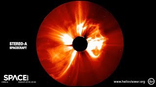 X14 flare detected on far side of Sun Spacecrafts see massive CME [upl. by Ahcatan950]