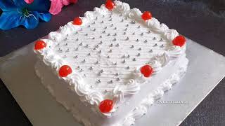 1 kg eggless vanilla cake  easy amp simple vanilla birthday cake  eggless birthday cake vanillacake [upl. by Agustin627]