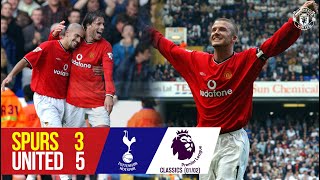 PL Classics  Spurs 35 Manchester United 0102  Reds stage incredible fightback from 30 down [upl. by Ajit]