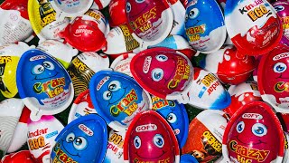 ASMR Crazy Egg Opening  232 yummykinder kinder kinderjoy satisfying kindersurprise chocolate [upl. by Ynaffit]