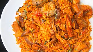 How To Make The Perfect Nigerian Palm Oil Rice Native Jollof Rice [upl. by Nap]