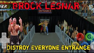 Brock Lesnar Distroy Everyone Entrance 😂 in Wrestling Empire [upl. by Ojeitak]