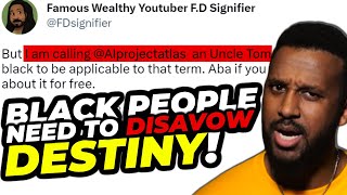 Big YouTuber Calls Aba Uncle Tom Demands 50k From Destiny [upl. by Ahcsatan]