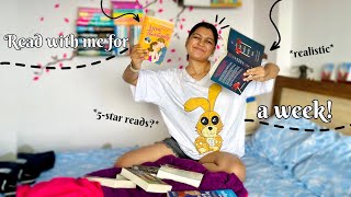 How much I realistically read in a week as a BookTuber  Spoilerfree reading VLOG  Anchal Rani [upl. by Epilif]