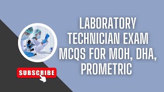 Laboratory technician exam MCQs for MOH DHA Prometric exam [upl. by Lynnet]