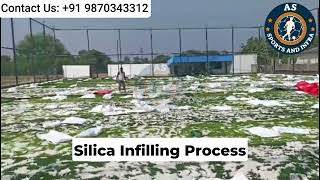 Silica Sand Infill The Secret to LongLasting Turf 🌱 [upl. by Hemminger]