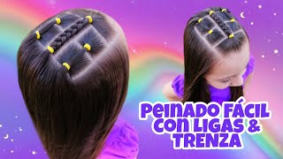 PEINADO PARA NIÑA  FÁCIL Y BONITO  TÉCNICA PARA UN TRENZADO PERFECTO 😱 [upl. by Etep]