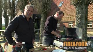 Steak met groente van de Plancha  FireampFood TV [upl. by Aleafar]